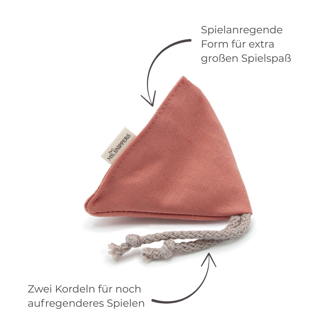 Katzenspielkissen Pyramide mit Baldrian - Mr. Snippers