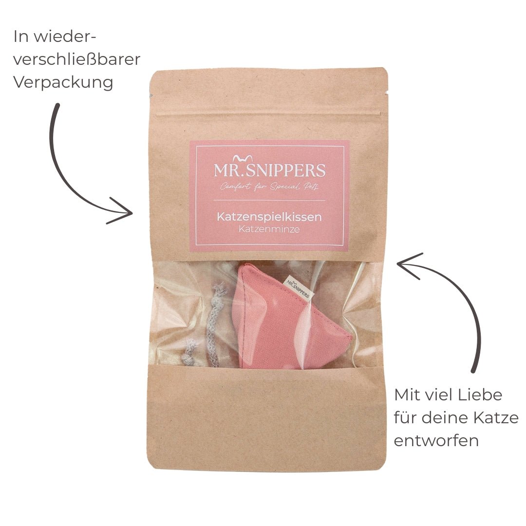 Katzenspielkissen Pyramide mit Katzenminze - Mr. Snippers