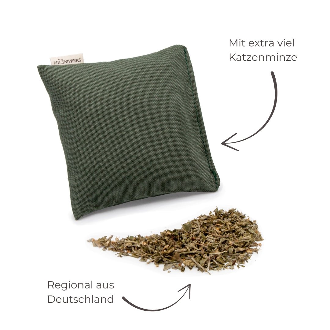 Katzenspielkissen Quadrat Katzenminze - Mr. Snippers
