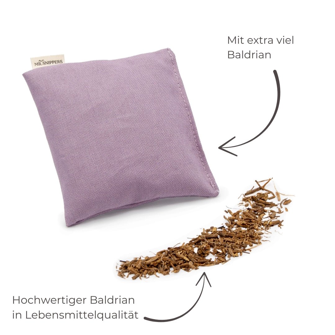 Katzenspielkissen Quadrat mit Baldrian - Mr. Snippers