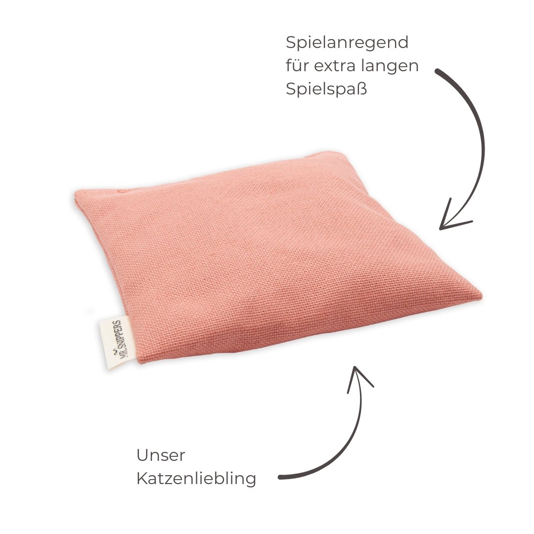 Katzenspielkissen Quadrat mit Baldrian - Mr. Snippers